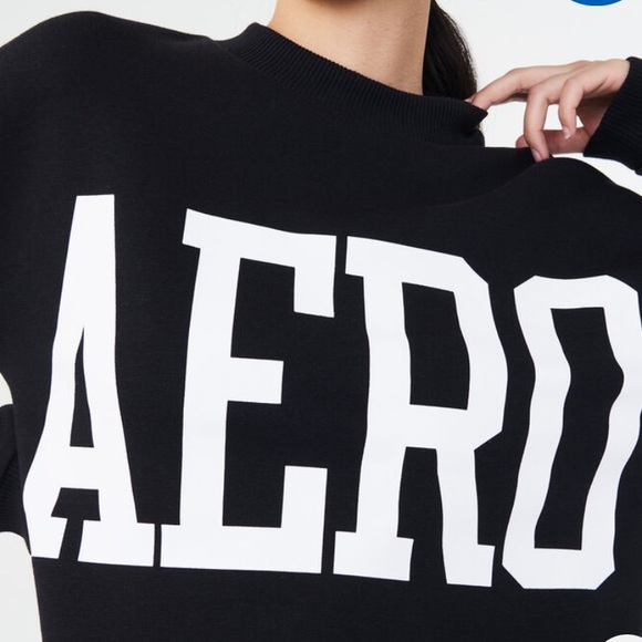 Aeropostale Block Logo Crew SweatShirt Pullover Size Large - Picture 3 of 5